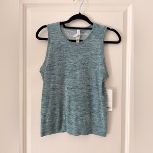 Athleta In Motion Heathered Blue Sleeveless Tank Top